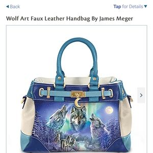 Wolf Art Purse